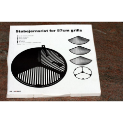 3 delt støbejernsrist rist til alle 57/58cm grills