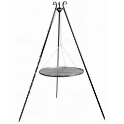 180 cm trefod med 80 cm stålrist