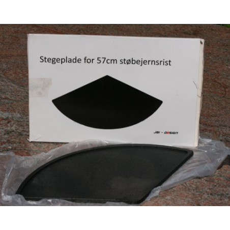 Stegeplade til 57/58cm. støbejernsrist.