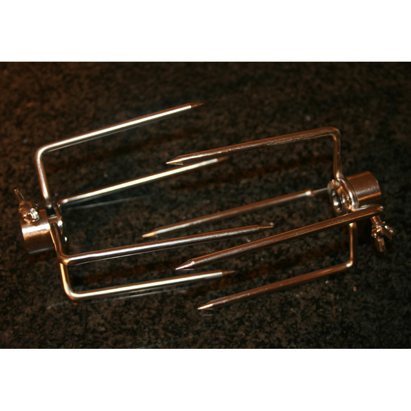 Grillgaffel til 6mm spyd rustfri stål