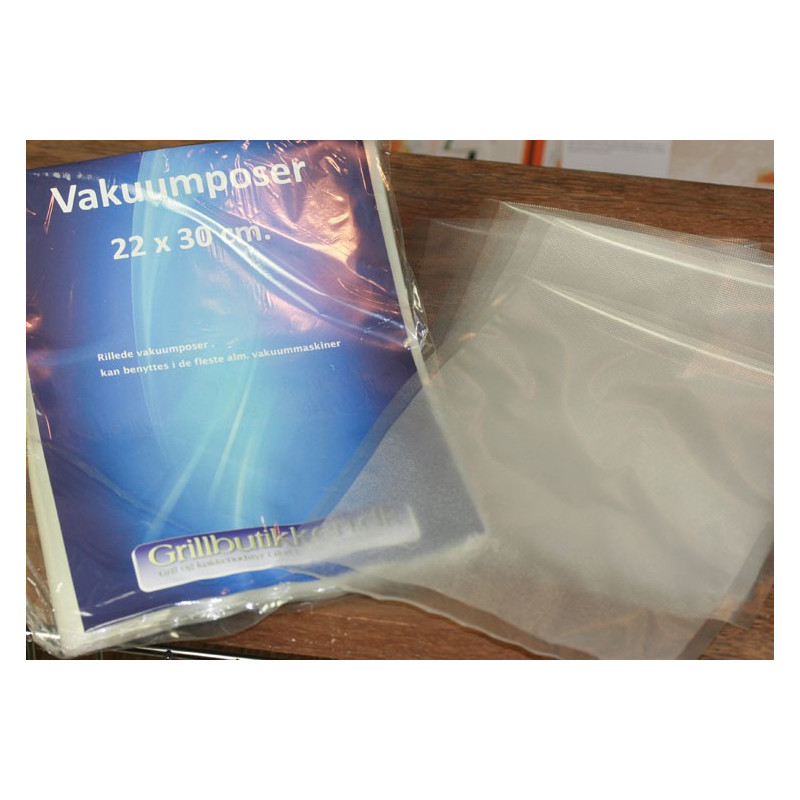 Rillede vakuumposer 22x30cm. 50 stk Rillede vakuumposer 22x30cm. 50 stk