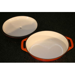 Oval emalje-gryde 6,5L