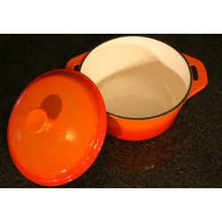 Rund emalje-gryde 4,8L